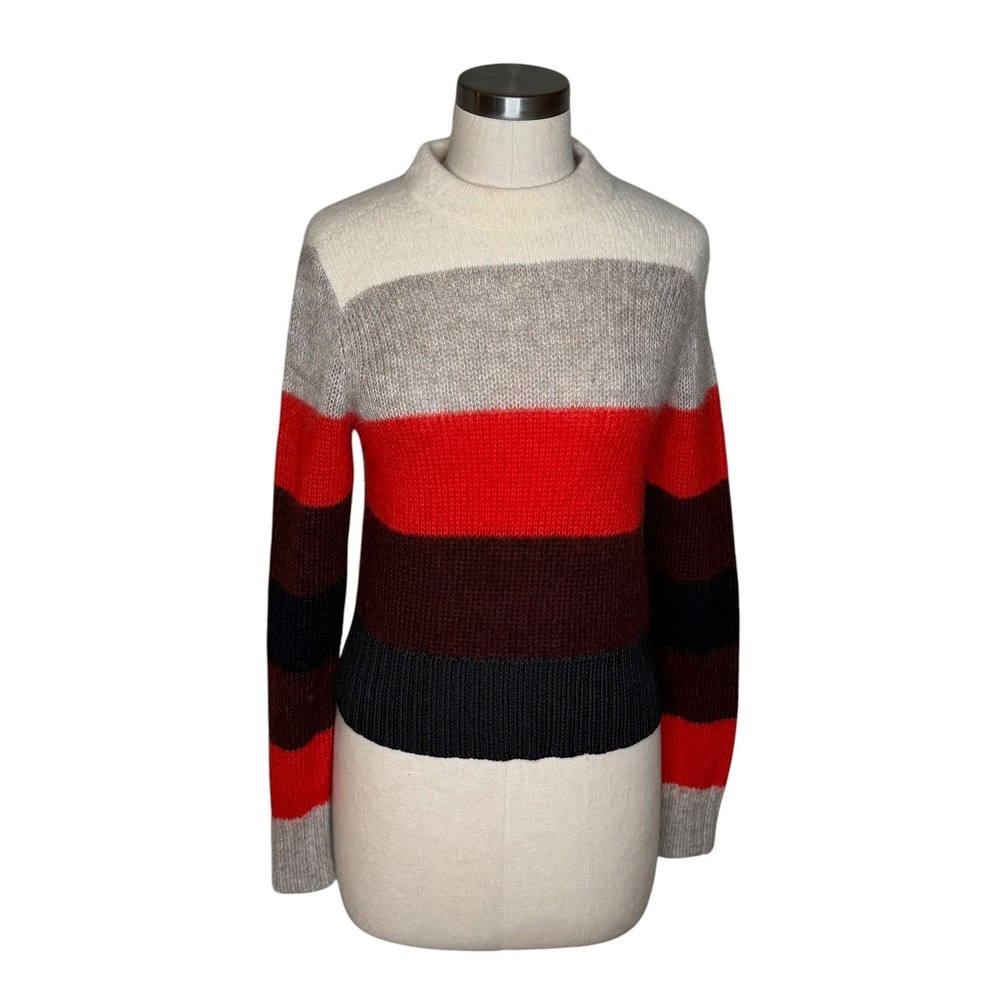 RAG & BONE Britton Sweater Multicolor Striped Mohair Alpaca Women's Size Small
